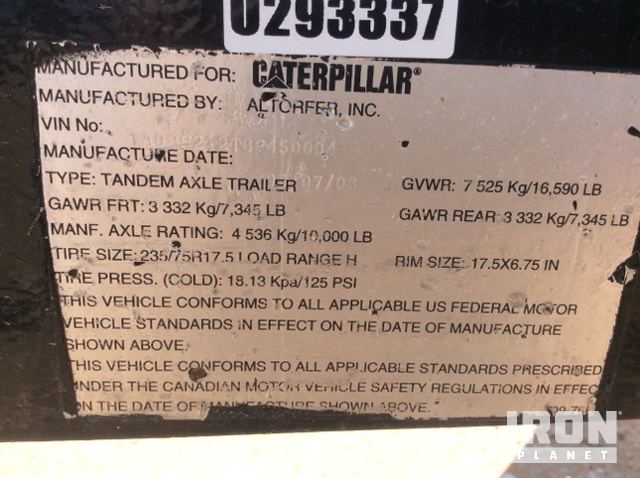 Trailer Designed for CAT XQ400/ 500 Portable Generator Package - Image 4